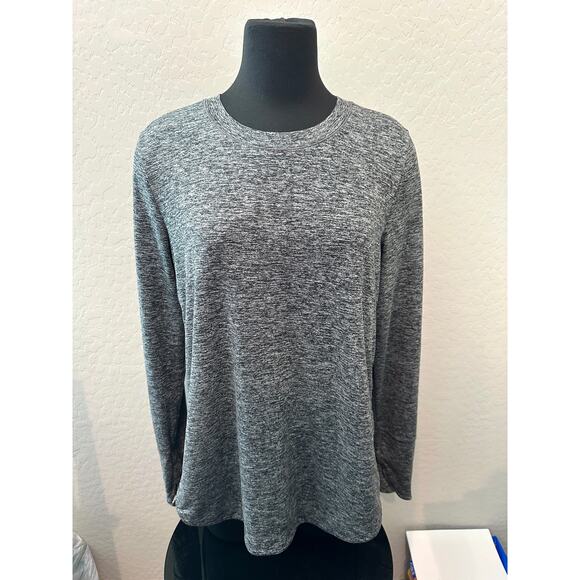 ATHLETA | Gray Long Sleeve Performance Top Lightweight Activewear | Size Large - Picture 2 of 6